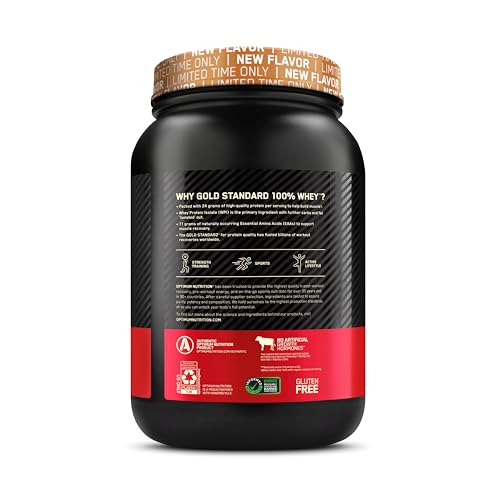 Optimum Nutrition Gold Standard 100% Whey Protein Powder, Cinnamon Roll, 2 Pound Optimum Nutrition