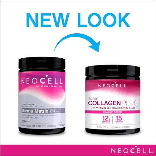 NeoCell Super Collagen Plus With Vitamin C and Hyaluronic Acid, For Skin Hydration NeoCell