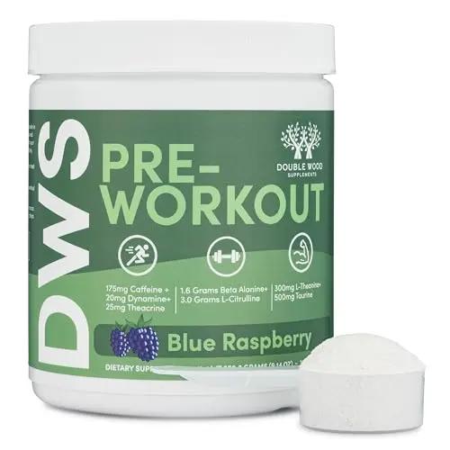 Pre Workout Powder for Men & Women (30 Servings of Caffeine, Beta Alanine, L-Citrulline Double Wood Supplements