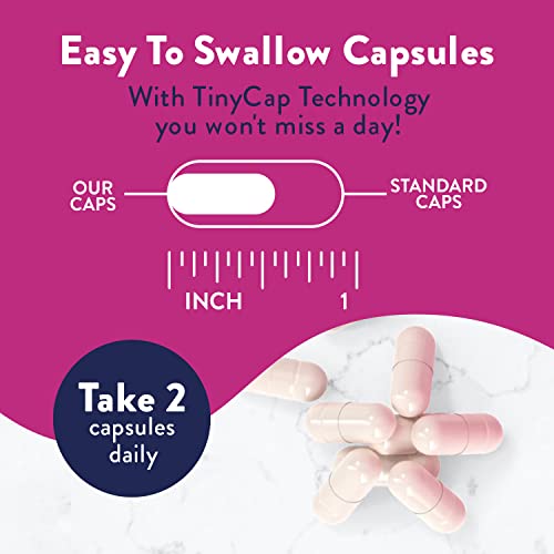 Probiotics for Women | Easy to Swallow Tiny Capsule | with Prebiotics, 60 Billion CFUs Waylo