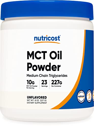 Nutricost Premium MCT Oil Powder .5LBS - Best For Keto, Ketosis, and Ketogenic Diets 