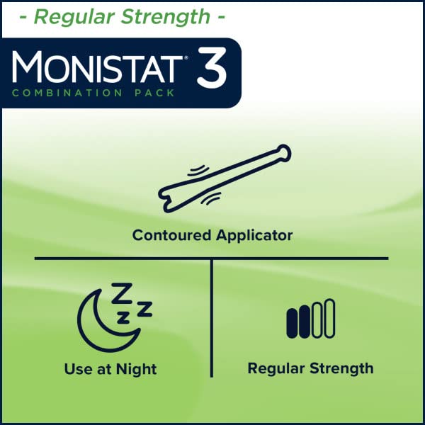 Monistat 3 Vaginal Antifungal Combination Pack - 3 Each, Pack of 2 Monistat
