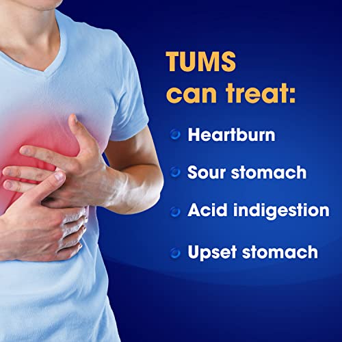 TUMS Antacid Chewable Tablets, Extra Strength for Heartburn Relief, Assorted Fruit TUMS