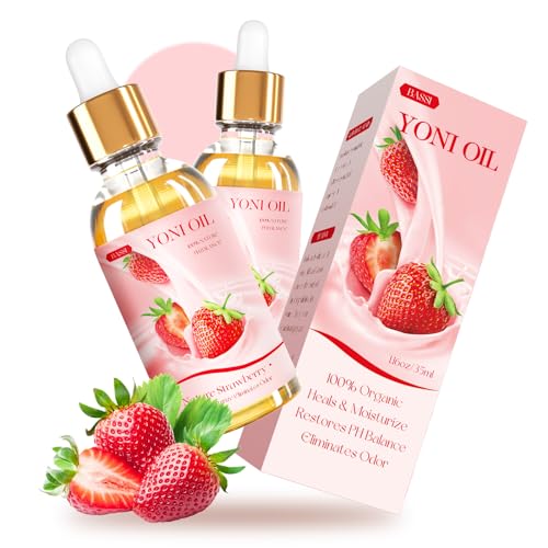 BASSI 2PCS Yoni Oil Organic Feminine Oil Vaginal Moisturizer - Ph Balance for Women - Feminine Deodorant BASSI