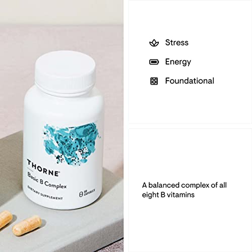 THORNE Basic B-Complex - Tissue-Ready Vitamin B Complex Supplement with Choline THORNE