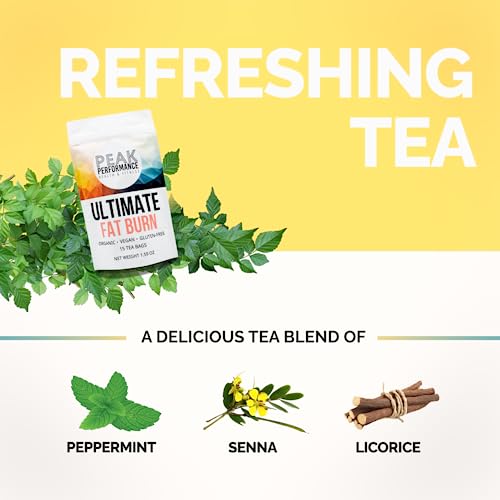 Peak Performance Health & Fitness Ultimate Fat Burn and Weight Loss Tea, Fat Burning Tea Peak Performance