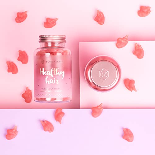 Bloom Hair Gummies for Faster Hair Growth & Biotin Vitamins for Rapid Hair Growth 