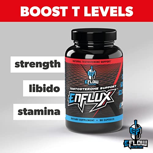 eFlow Nutrition Enflux Natural T Support with KSM-66 Ashwagandha - Supplement eFlow Nutrition