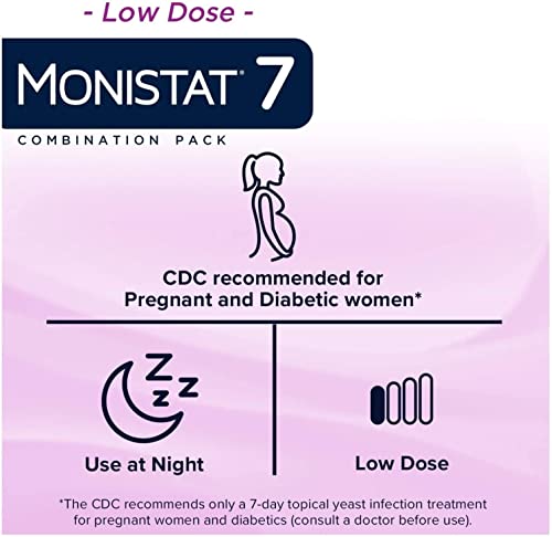 Monistat 7 Simple Cure Feminine Antifungal Cream with RX Strength Cream, 7 Day Treatment Cream Monistat