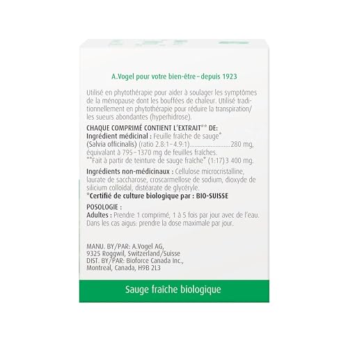 Menopause Feminine (30Tablets) Vogel Sage 1000mg Hot Flashes Vogel- Hot Flashes Brand: Vogel Vogel