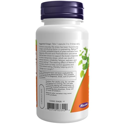 NOW Supplements, Relora 300 mg (a Blend of Plant Extracts from Magnolia officinalis NOW