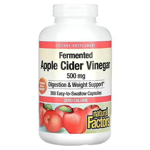 Natural Factors, Apple Cider Vinegar Capsule, Supports Digestion and Weight Management