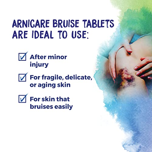 Boiron Arnicare Bruise for Relief of Pain or Swelling from Injuries, and Discoloration of Bruises - 60 Tablets Boiron