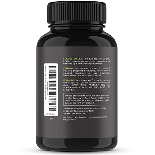 Green Tea Weight Loss Pills with Green Coffee Bean Extract | Belly Fat Burner, Metabolism Nobi Nutrition