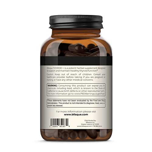 Blisque – Thyroid Support Supplement Complex for Healthy Metabolism and Increased Energy Blisque