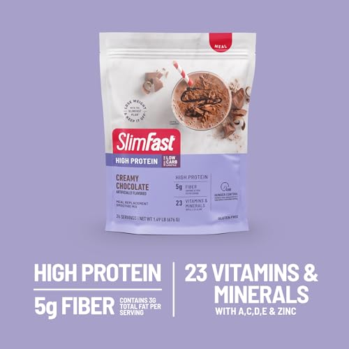 SlimFast High Protein Meal Replacement Powder, 26 Servings, Advanced Nutrition SlimFast