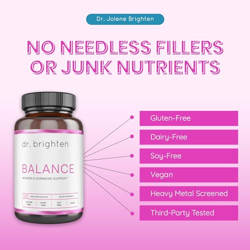 Dr. Brighten Balance - Hormone Balance for Women with Chasteberry and DIM - Targets Dr. Brighten
