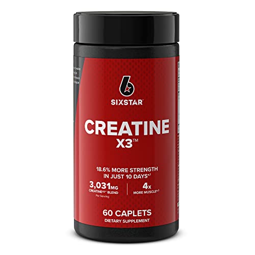 Six Star Creatine Pills Post Workout X3 Creatine Capsules | Creatine Monohydrate Blend 