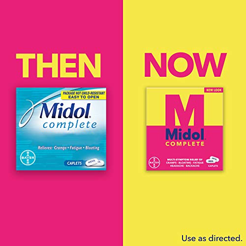 Midol Complete, Menstrual Period Symptoms Relief Including Premenstrual Cramps Midol