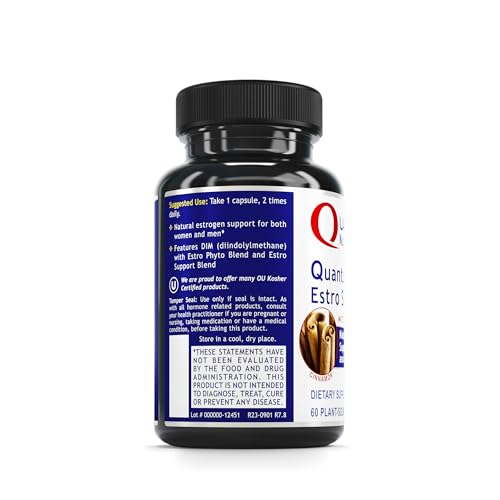 QNL Quantum Estro Support - Natural Hormone Supplement for Women & Men - Supports Men's & Women's