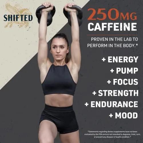 SHIFTED Premium Pre Workout Powder, Energy & Focus Supplement with Creatine Monohydrate SHIFTED