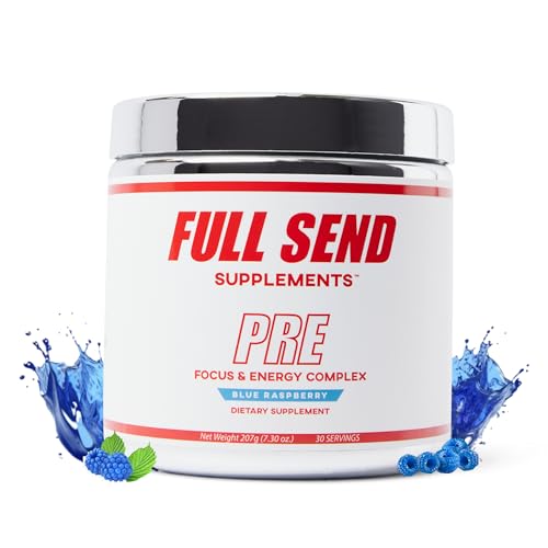FULL SEND Pre Workout Powder with Beta Alanine, Preworkout Energy Supplement