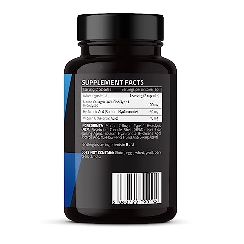 Marine Collagen Supplement 1200mg with Hyaluronic Acid & Vitamin C Hydrolysed Peptides Powder MAX VITA MAXIMUM VITALITY