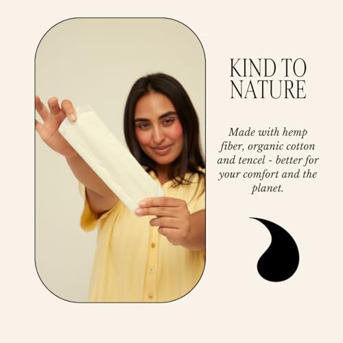 Rif Care Organic Menstrual Pads Feminine Hygiene Hemp Fiber Biodegradable Rif care