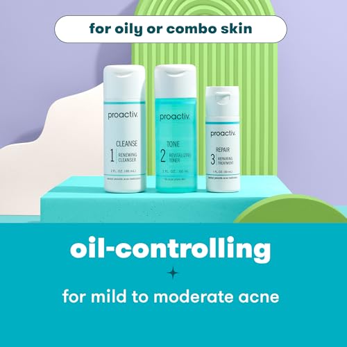 Proactiv 3 Step Acne Treatment - Benzoyl Peroxide Face Wash, Repairing Acne Spot Proactiv