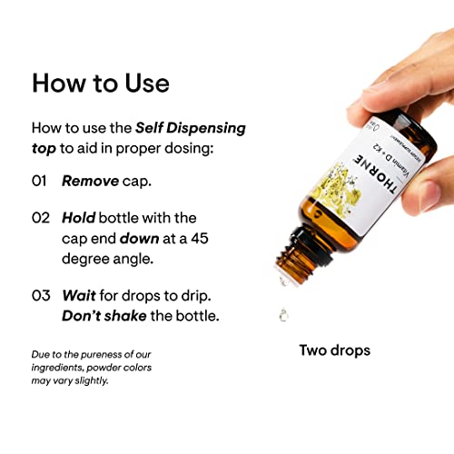 THORNE Vitamin D + K2 Liquid with a metered Dispenser - Vitamins D3 and K2 to Support THORNE