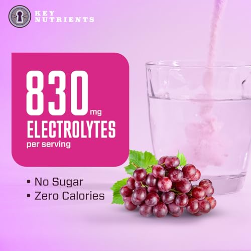 KEY NUTRIENTS Multivitamin Electrolytes Powder Packets - Fruity Grape 20 Pack KEY NUTRIENTS