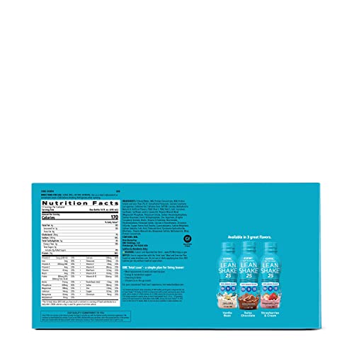 GNC Total Lean Lean Shake 25 - Strawberries and Cream - 12 Bottles GNC