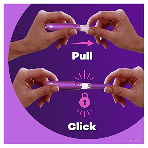 Tampax Pocket Radiant Compact Plastic Tampons, With LeakGuard Braid, Regular Absorbency Tampax