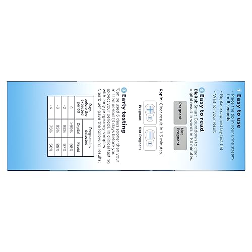 Clearblue Pregnancy Test Combo Pack, 10ct - Digital with Smart Countdown & Rapid Clearblue