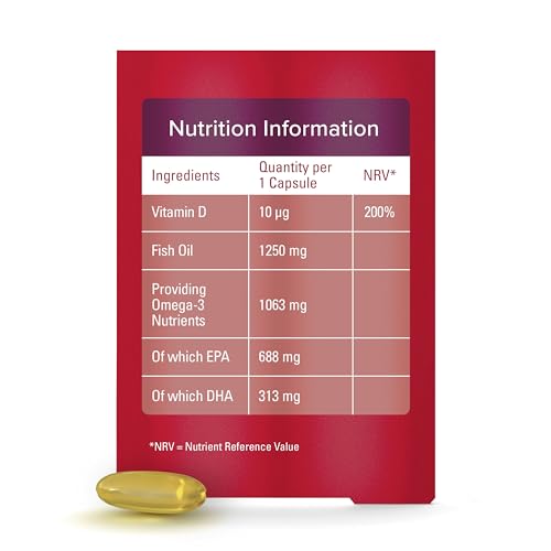 Seven Seas Omega-3 Fish Oil, Max Strength, Omega 3 + Vitamin D For Whole Body Health Seven Seas