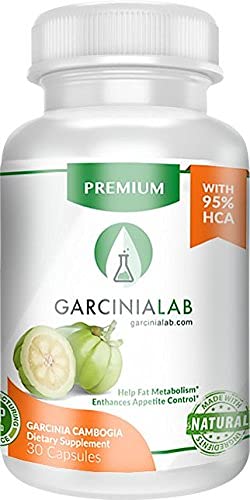 Garcinia Cambogia Extract 100% Pure 95% HCA Pharmaceutical Grade 60 Capsules 1 Month