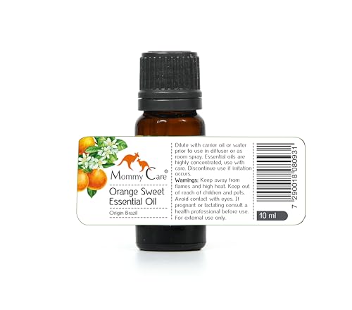 mommy care Sweet Orange Essential Oil for Aromatherapy 0.338 fl oz Brazil Origin MOMMY CARE