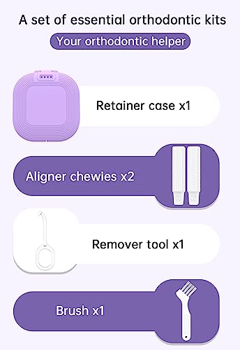 HEMILAB® Retainer Case, Slim Aligner Case with Vent Holes, Compatible with Invisalign HEMILAB