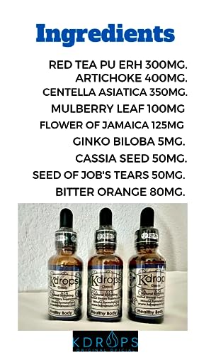 KDROPS CLASSIC - Powerful Fat Burner, Liquid Drops - 3 Month Treatment (Pack of 3) KDrops Classic