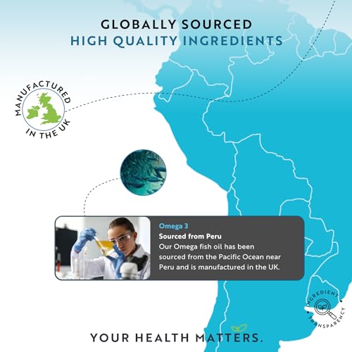 Omega 3 2000mg with 660mg EPA & 440mg DHA per Serving - 240 Softgel Capsules Nutravita