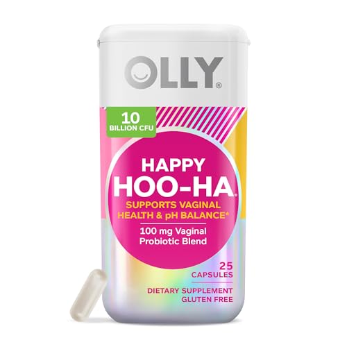 OLLY Happy Hoo-Ha Capsules, Probiotic for Women, Vaginal Health and pH OLLY