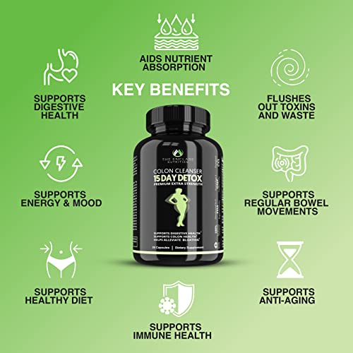 THE ENCLARE NUTRITION Colon Cleanser Detox. Premium 15 Day Fast-Acting Diet Pills THE ENCLARE NUTRITION
