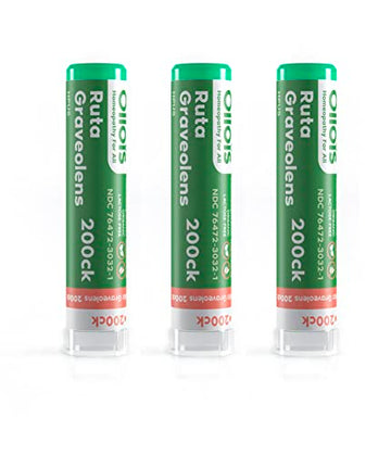OLLOIS Ruta Graveolens 200ck Organic, Lactose-Free, Kosher Homeopathic Medicine, 80 Pellets