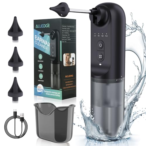 Upgraded Ear Wax Removal,Water Powered Ear Cleaner,Ear Cleaning Kit Alledge