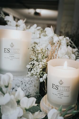 Jasmine | 5.5oz | Luxury Candle | Scented Candle | Aromatherapy | Essential Fragrance Oils