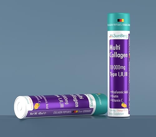 Sunberg Collagen Liquid Shots - 10000mg Collagen Supplement Type I,II,III Hyaluronic Acid Bodygenix