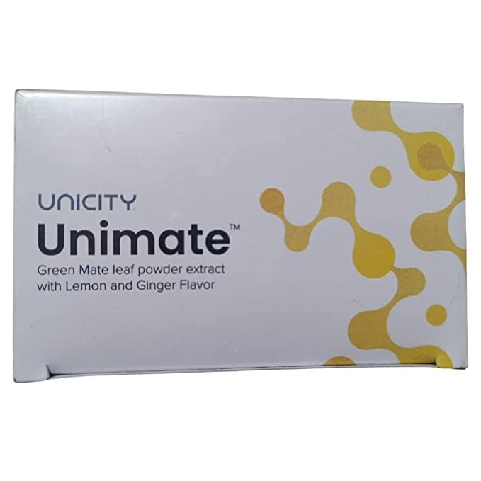 Ourtown Unicity Unimate Green Mate Leaf Powder Extract with Lemon and Ginger Flavor Ourtown