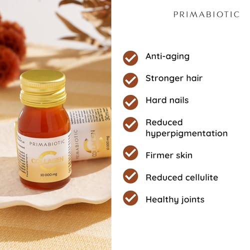 Primabiotic Collagen - Collagen Pack 30 Bottles 30 ml - High Collagen Content [10,000 mg] PRIMABIOTIC