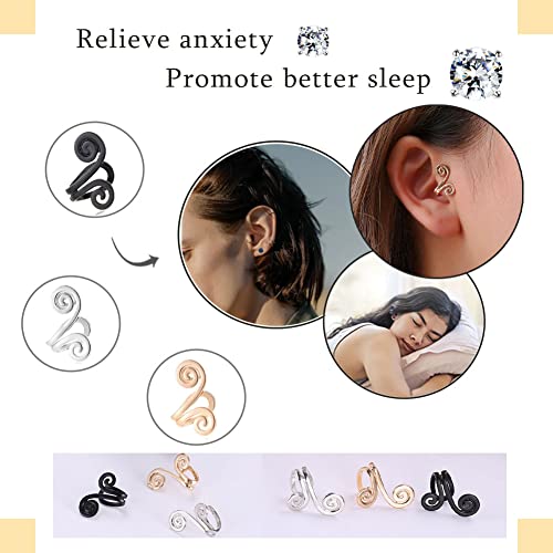 Ronglry Acupressure Slimming Earrings Therapy Weight Loss Earrings for Women Men Ronglry