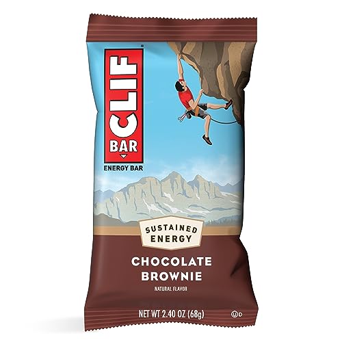 CLIF BAR - Chocolate Brownie Flavor - Made with Organic Oats - Non-GMO